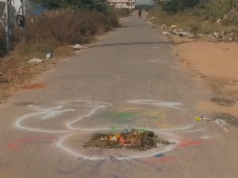 కదిరిలో క్షుద్రపూజల కలకలం: కుమ్మరివాండ్లపల్లి రహదారిపై భయానక దృశ్యాలు