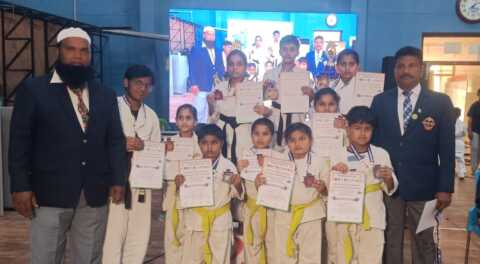 సౌత్ లెవెల్ కరాటే ఛాంపియన్షిప్ లో సత్తా చాటిన కదిరి విద్యార్థులు