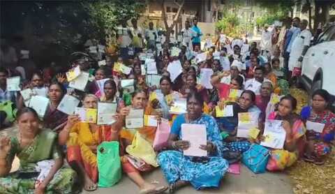 కుషాయిగూడలో రైతుల మహా ధర్నా.. న్యాయం చేయాలని డిమాండ్..!