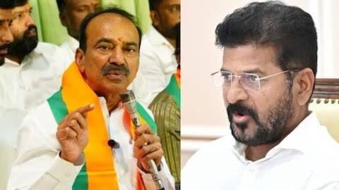 ఎవరి జాగీరు అని మీ ఫొటోలు వేసుకుంటున్నారు..? కాంగ్రెస్ నేతలపై ఈటల ఫైర్..